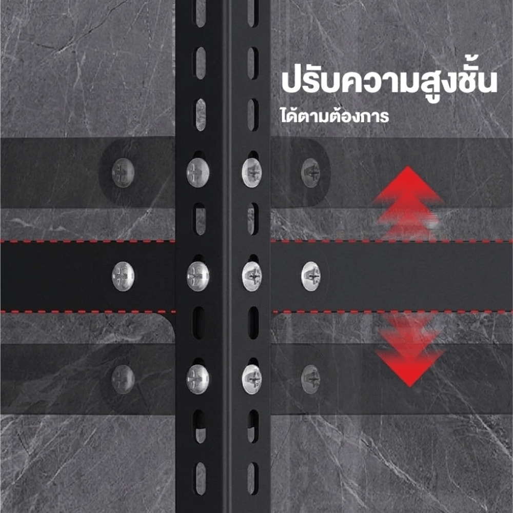 ชั้นวางของโล่ง 5 ชั้น ELIFE 180X100X40 ซม. สีดำ/สีเหลือง_2